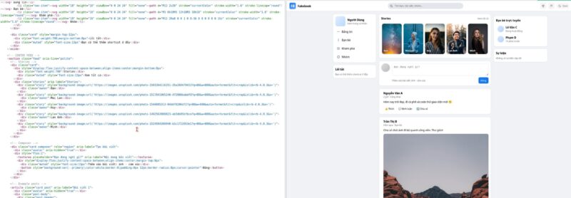 Giao Diện Facebook (HTML, CSS) [Download]