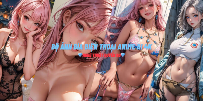 Bộ Ảnh Bìa Điện Thoại Anime 4K Phong Cách AI – Sắc Đẹp Quyến Rũ & Nghệ Thuật