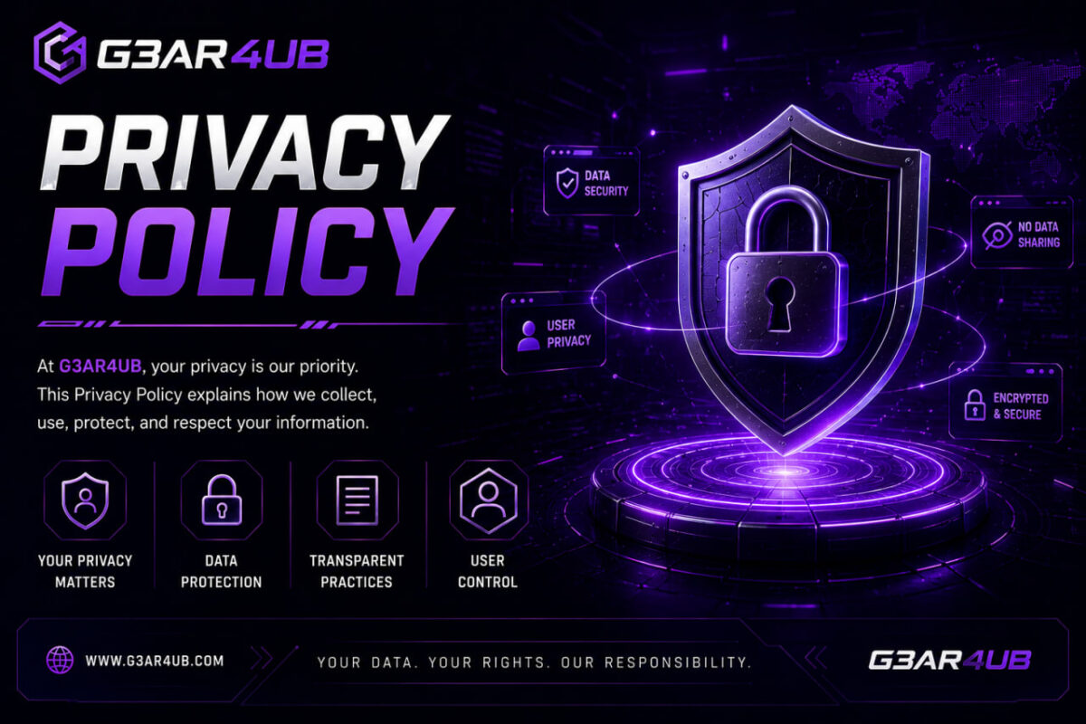 Privacy Policy — G3AR4UB